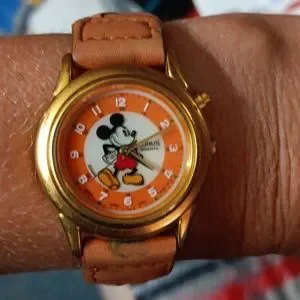 EUC VIN. 1990\'S MICKEY MOUSE WATCH. LEAHER BRAIDED BAND Lorus Mickey Mouse watch. | Accessories | Euc Vin 99s Mickey  main image 2